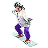 Emsco Group ESP 107 cm Day Glow Suprahero Snowboard - Starter Board with Adjustable Wrap Bindings - Tie-Dye #2