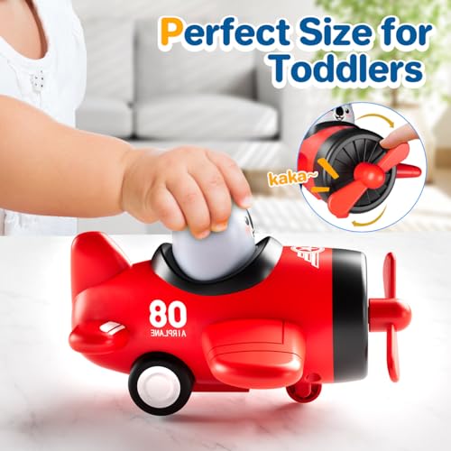 Airplane Toys for Toddlers 1-3: Press and Go Cars Toys for 1 2 Year Old Boy - Christmas Birthday Gifts for 1 2 3 Year Old Boys Girls Toddler Toys Age 1-2 - Image 6