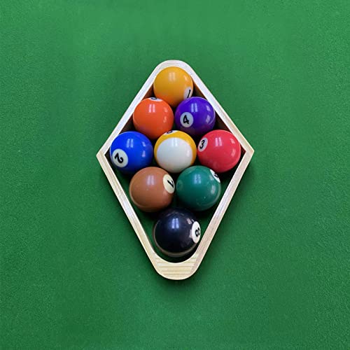 CertBuy 2 Pack Wooden Billiard Ball Rack Solid Wood Pool Triangle Rack Billiard 8 Ball Triangle & 9 Ball Diamond Racks for Billiard Pool Table - Thumbnail 7