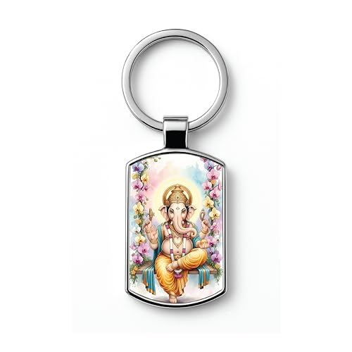 Image of Premium Printed Metal Keychain for Men & Women | High-Definition Artwork Print | Durable Key Ring for Car, Bike, Home & Office Keys | Stylish Decorative Key Holder Gift