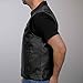 Hot Leathers VSM1039 Men's Premium Leather Club Style Motorcycle Riders Vest JKM Collection-Black-5XL