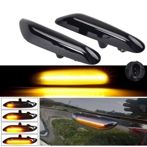Feu de position latéral LED dynamique pour voyant rétroviseur BMW X5 E53 - 4