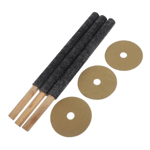 SOIMISS 3 Pièces Torche de Lot de Torches Manuelles Étanches pour Événements Extérieurs pour Décoration de Jardin Mariages Camping