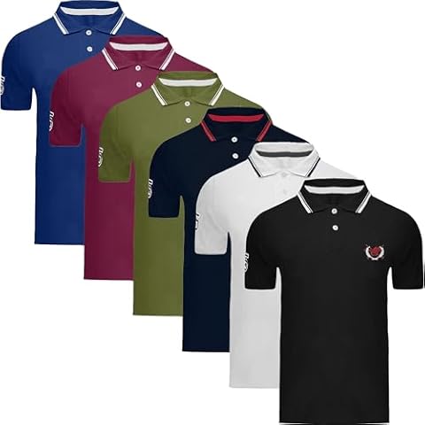 WJL WHISPERING JONES Mens 6-Pack Polo Shirts Cover