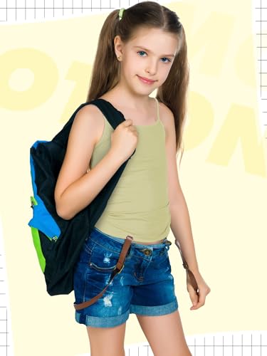 Image of Geyoga 6 /8 Pcs Girls Tank Top Sleeveless Racer Back Top Camisole Cami Undershirts