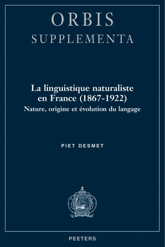 FRE-LINGUISTIQUE NATURALISTE E (Orbis / supplementa)