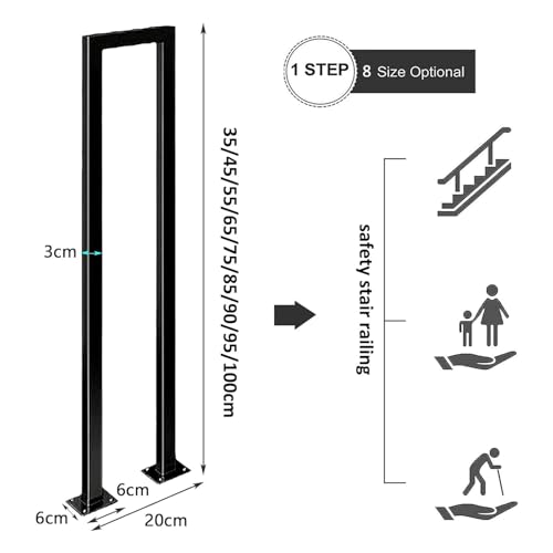 Solution de sécurité durable pour escalier intérieur avec rampe en U contre les chutes - 2