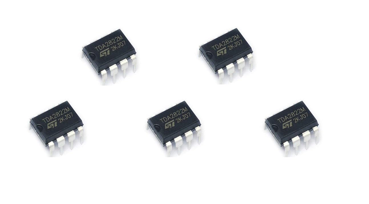 5pcs TDA2822 Stereo power dual audio amplifier IC Chip TDA2822M TDA 2822 D2822 D2822A ic 2 Channel 8 pin SO-8 for Audio amps,DIY Arduino Electronic Robotics Components Sensor Module Project Kit-image-22
