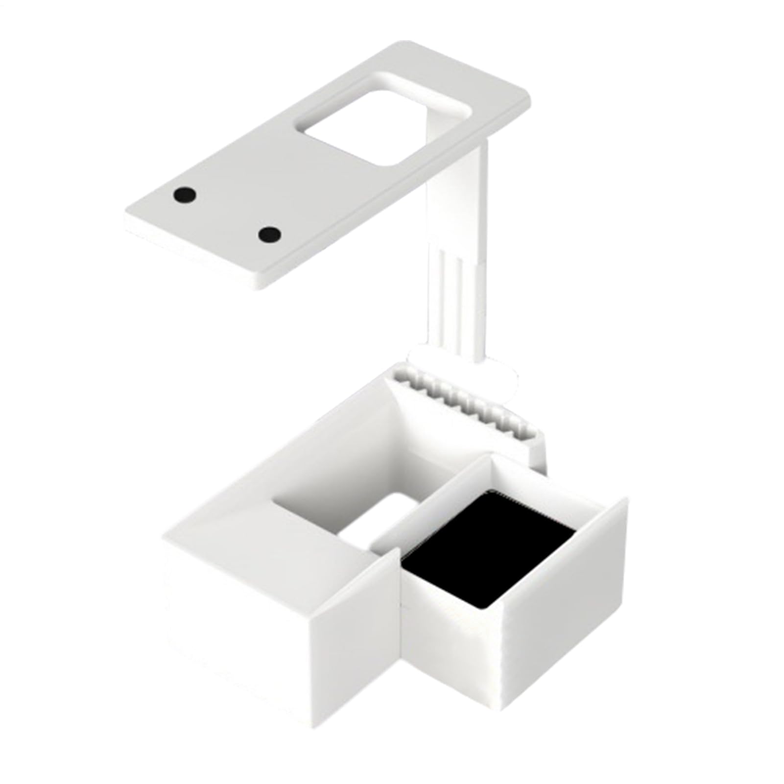 Soporte de escaneo de tarjetas comerciales, escáner de tarjetas portátil con soporte para teléfono, diseño base sin deslizamiento, escaneo rápido, herramienta de escaneo multifuncional para clasificar