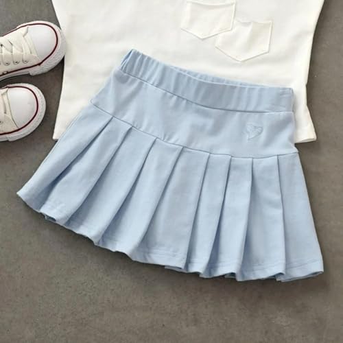 Cute Mini Skorts Skirts for Girls Pleated Skater A-Line Skirt Sport Skirt with Shorts Holiday Causal Sport Skirt2