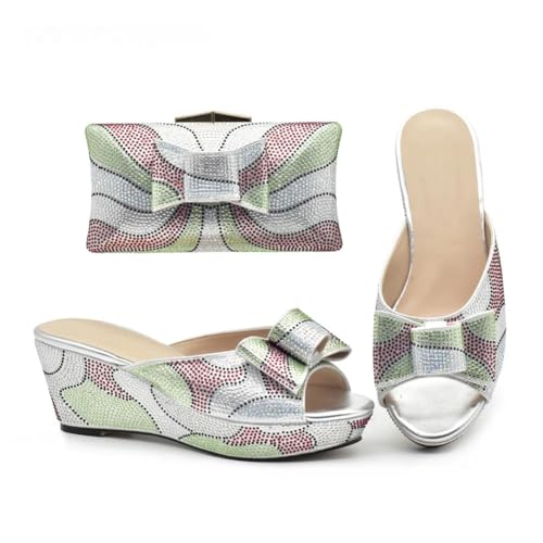 Womens African Matching Shoes And Bag Set Italian African Wedges Pumps Shoes With Matching Bag Set2