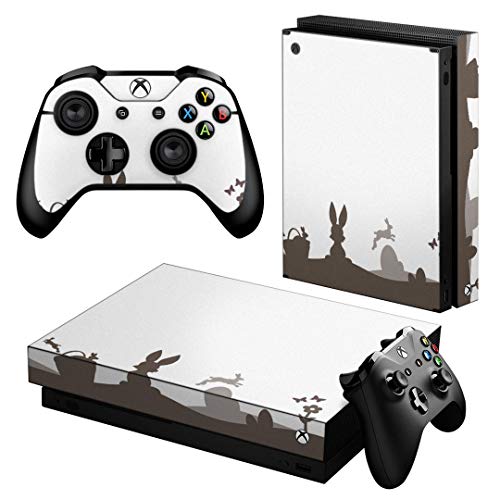igsticker Xbox One X ��p �X�L���V�[�� ���ʁE�V�ʁE��ʁE�R���g���[���[ �S�ʃZ�b�g �G�b�N�X�{�b�N�X �V�[�� �ی� �t�B���� �X�e�b�J�[ 009579