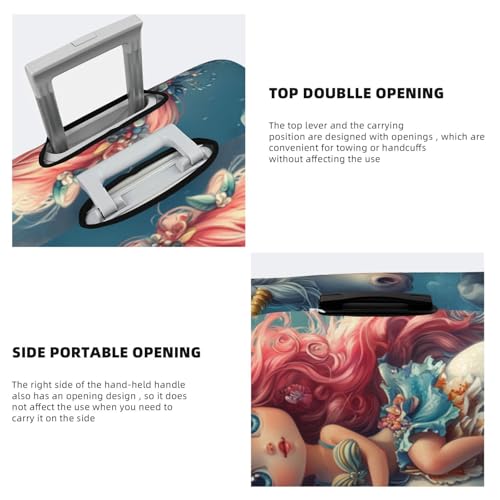 Custom Luggage Cover Personalized Luggage Cover Add Your Photo Name Text Double Sided Different Design Travel Suitcase Case Protector Elastic Washable Baggage Covers For Family Friends Gifts S4