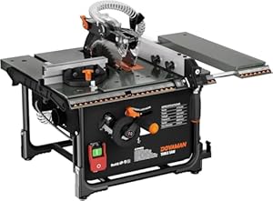 DOVAMAN DTS02M Tischkreissäge, Sanftanlauf-Technologie, 98% Staubabsaugrate, 2000W mit 216mm Sägeblatt, 0-45° Gehrungsschnitt, 45-60mm Schnitttiefe, Mini Tischkreissäge Ideal für Holzarbeiten & DIY