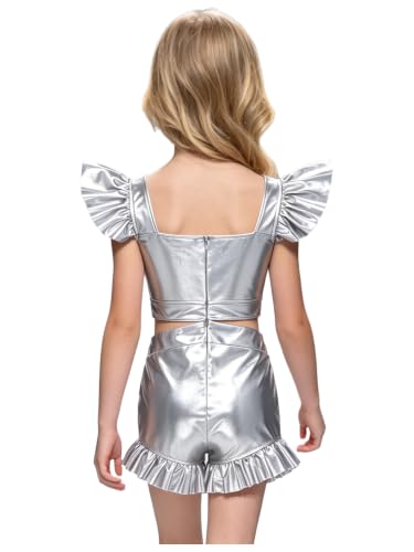 Unitard danse brillant pour filles et short de gymnastique Linjinx - 2