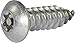 10 x 1 1/2 Tamper Resistant Torx Button Head Sheet Metal Screw 18-8 Stainless Steel (T-25) (20)