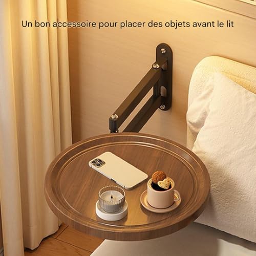 Plateau murale pliant compact pour cuisine et bureau rétractable - 6