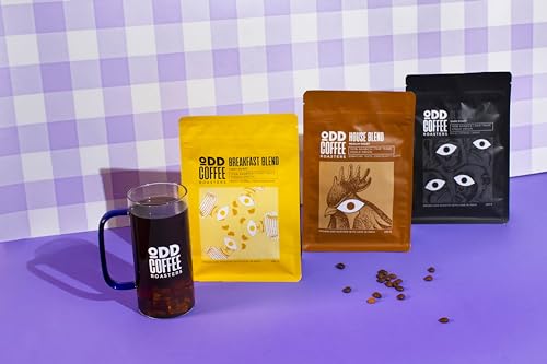 Image of ODD COFFEE ROASTERS Speciality Coffee 250g each| Pack Of 3 | OL' Smoky - Dark Roasted | Breakfast Blend - Light Roasted | House Blend-Medium Roasted |Coffee Powder for Espresso AAA Beans