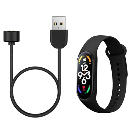 liuchanghe Cargador para Xiaomi Mi Band 5/6/7, Cable de Carga Magnético,Cable de Carga USB con Mi Band 5 Correas de Silicona