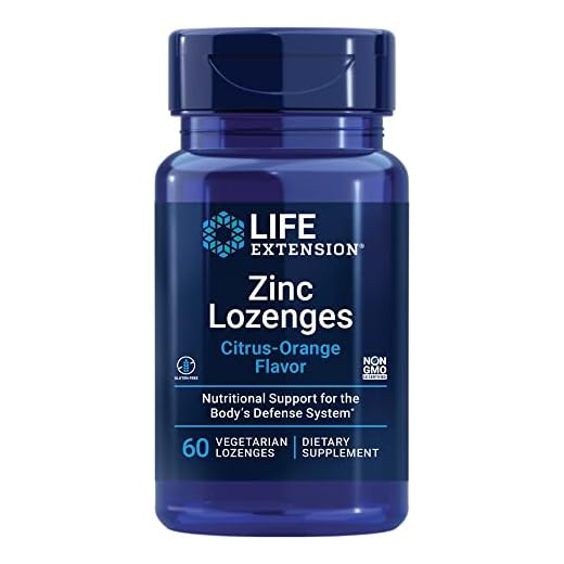 Life Extension Zinc Lozenges – Citrus-Orange Flavor – For Healthy Protein Synthesis & Immune Health - Inflammation Management Supplement - Gluten-Free, Non-GMO – 60 Vegetarian Lozenges