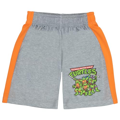 Nickelodeon Teenage Mutant Ninja Turtles Boys 3-Piece Pants Set - Short Sleeve Tee, Shorts, & Jogger TMNT 3-Pack Bundle Set - Image 6