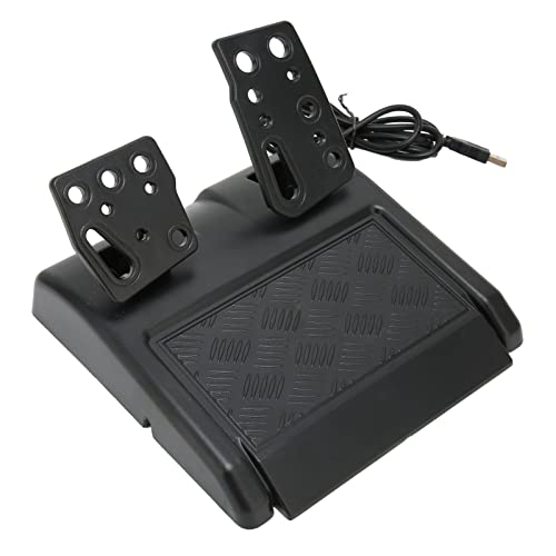 Volante de PC, volante de jogo 180 graus para corrida de carro com design ergonômico de pedal e rota