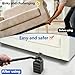 Furniture Lifter Tool, Appliance Furniture Metal Lifters, Save 80% Effort, Lifts Up to 400 lbs, Wheels Easily Safe to Move Sofa Refrigerator Washing Machine (4 Raise Blocks+2 Protective Pads)