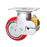 Spring Shock Absorber, Industrial Heavy Duty, 5 Inch, 6 Inch, 8 Inch Trolley Wheels, Wear-Resistant Mute/360 Degree Rotation/Various Types