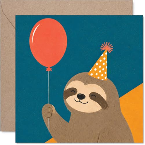 Carte anniversaire paresseux, Rigolades anniversaire