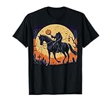 Halloween Headless Horseman Cool Costume Men Boys Kids Women T-Shirt
