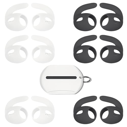 COYUN 6 Pares Almohadillas Auriculares, Accesorios Airpods, Almohadillas Airpods Pro 3, Respuesto De Eartips De Silicona Suave Anti-Slip Gancho De Gel Auriculares Protectivos Accessorios