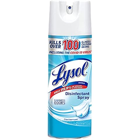 Lysol Disinfectant Spray, Crisp Linen, 12.50 Oz Cover