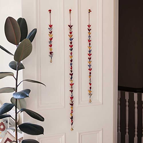 Paper-High-10-Bird-Bell-Tota-Traditional-Indian-Hanging-Decoration-Handmade-Recycled-Fabric-Bedroom-Decorations-Home-Decor