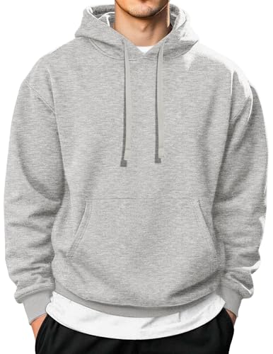 Image of COOFANDY Men's Hooded Pullover Casual Long Sleeve Drawstring Gym Hoodies Sweatshirts with Pocket