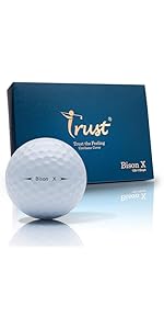 Amazon.co.jp: TrustトラストゴルフボールBison Soft 飛ぶ 曲がらない