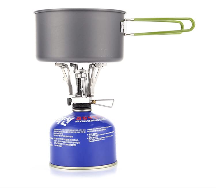 Camping Kachel Draagbaar, Gasfornuis, Mini Tent Verwarming Kachel Voor Outdoor Backpacken Wandelen Reizen BBQ,A set