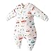 Produktbild Happy Cherry Baby Schlafstrampler aus Baumwolle mit Abnehmbaren Ärmeln Kleinkind Schlafanzug Gefütterter Schlafsack - Auto Größe 80