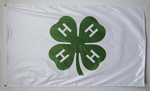 4 H Club Flag 3' X 5' Indoor Outdoor Ag Banner #TOP1