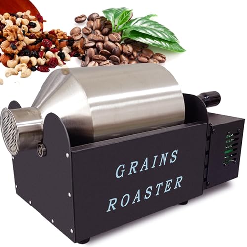 Torréfacteur électrique de grains de café et cacahuètes en inox avec synchronisation