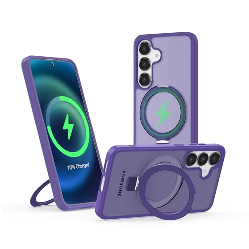 Meeter Hülle für Samsung Galaxy S23 mit Magsafe, [ Magnetischer Ständer Unsichtbarer Standring ] Stoßfest Handyhülle Cas...
