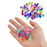 txuzong Kristalle Steine 1000 Stück Diamanten Kinder, Kunststoff Edelsteine für Kinder, Bunte Kristallsteine in Gemischten Farben, für Hochzeiten, Partys, Feiertagsdekorationen, Bühnenbilder