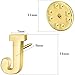 Initial Lapel Pin for Men Women, Brooch Pins for Men Suits, Metal Button Pins in 18K Gold and Silver Tone.