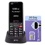 Jethro SC490 4G Cell Phone for Seniors | (30 Days) Unlimited Talk, Text & 500MB Data