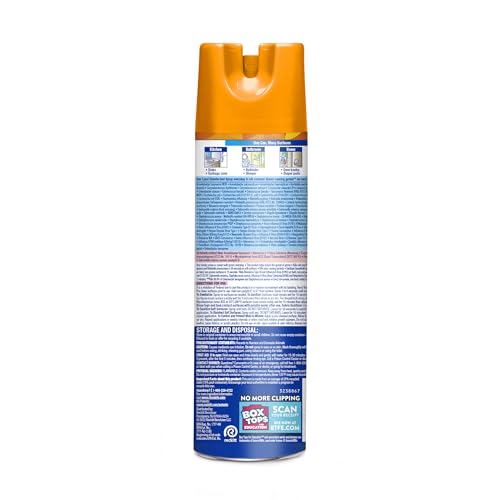 Lysol Disinfectant Spray, Sanitizing and Antibacterial Spray, For Disinfecting and Deodorizing, Mango & Hibiscus, 19 Fl. Oz (Pack of 2) - Image 3