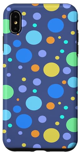 Colorful Polka Dot Abstract Polkadots Blue and Turquoise �X�}�z�P�[�X iPhone XS Max �p