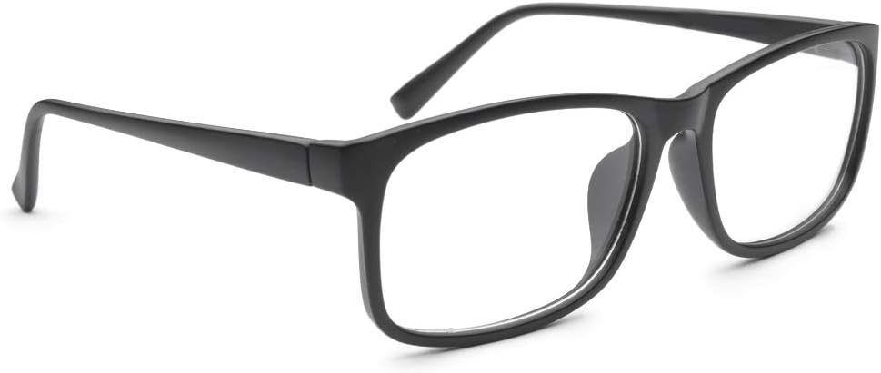 HUIHUIKK Nearsighted Oversize Myopia Glasses Everyday Use Mens Womens Black Distance Glasses (NOT READING GLASSES) - Image 3