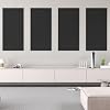 TONOR Large Acoustic Panels Self-Adhesive, 4PCS 44.1 x 21.7 Sound Absorbing Panel, Acoustic Wall Panels for Interior Wall Decor and Recording Studio Acoustical Treatments, Living Room, Office, Black