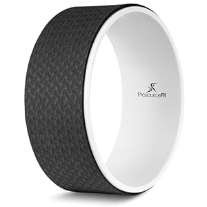 ProsourceFit Yoga Wheel Prop 12” for Improving Yoga Poses, Backbends, Flexibility, Balance, Stretching, Relaxation