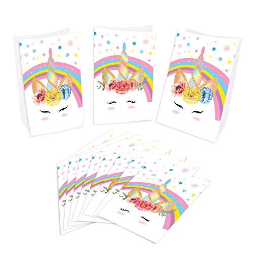 Pak met 24 Eenhoorn Enveloppen Snoepzakjes - Eenhoorn Papieren Zakken met Sticker 24 stks Eenhoorn - Eenhoorn… - Afbeelding 4