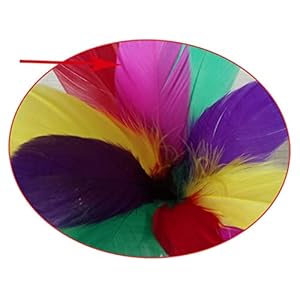 OFFIGAM 6Stücke Kick Federbälle Jianzi Sportspiel